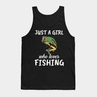 Just A Girl Who Loves Fishing Tank Top